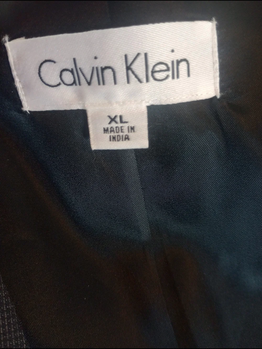 Calvin Klein Men's Charcoal Gray Dress Vest